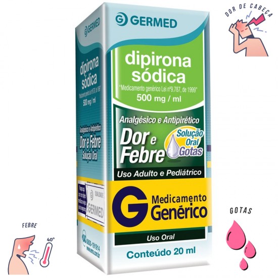 Dipirona gotas Germed 20ml gotas